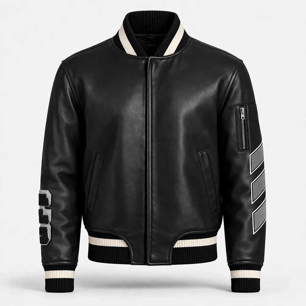 Women's Two-Tone Varsity Bomber Jacket