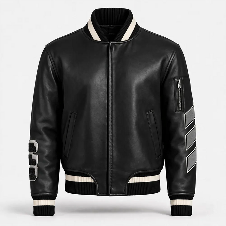 Women's Two-Tone Varsity Bomber Jacket
