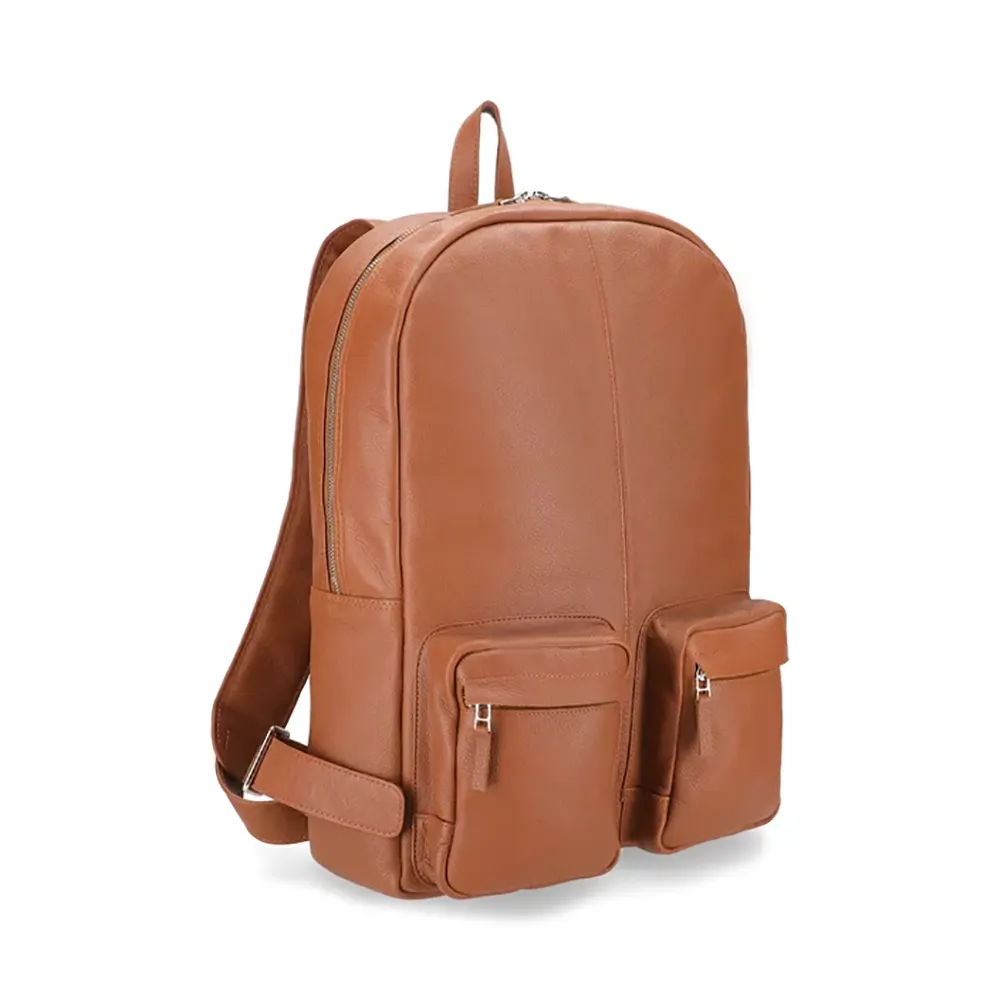Austin Tan Leather Backpack
