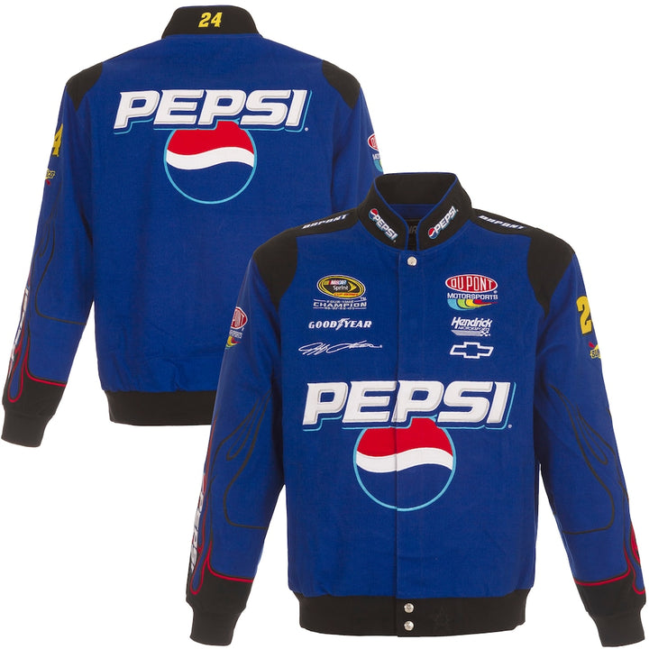 Men's Jeff Gordon Royal Pepsi Full-Snap Twill Uniform Jacket