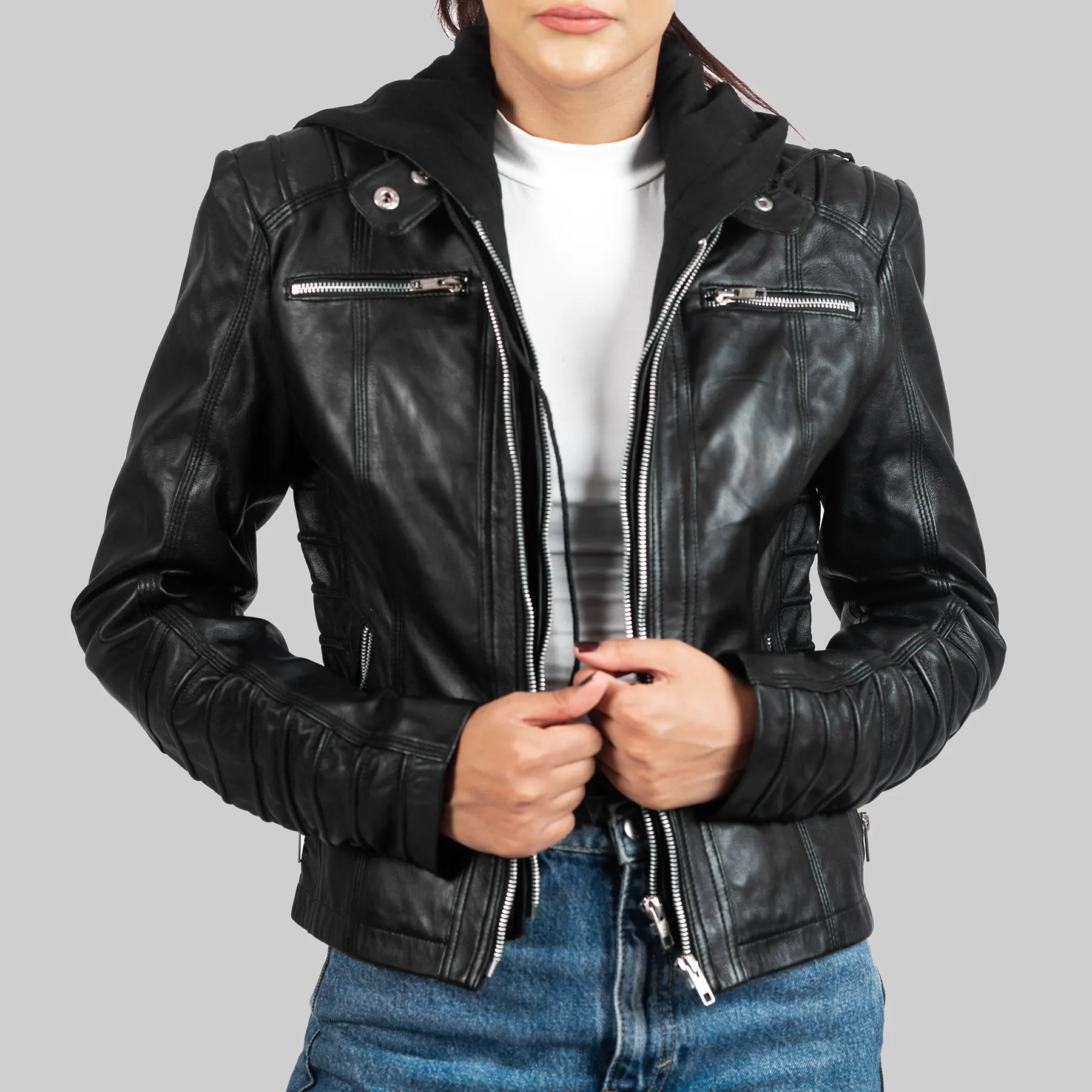 Women’s Custom Biker Leather Jacket