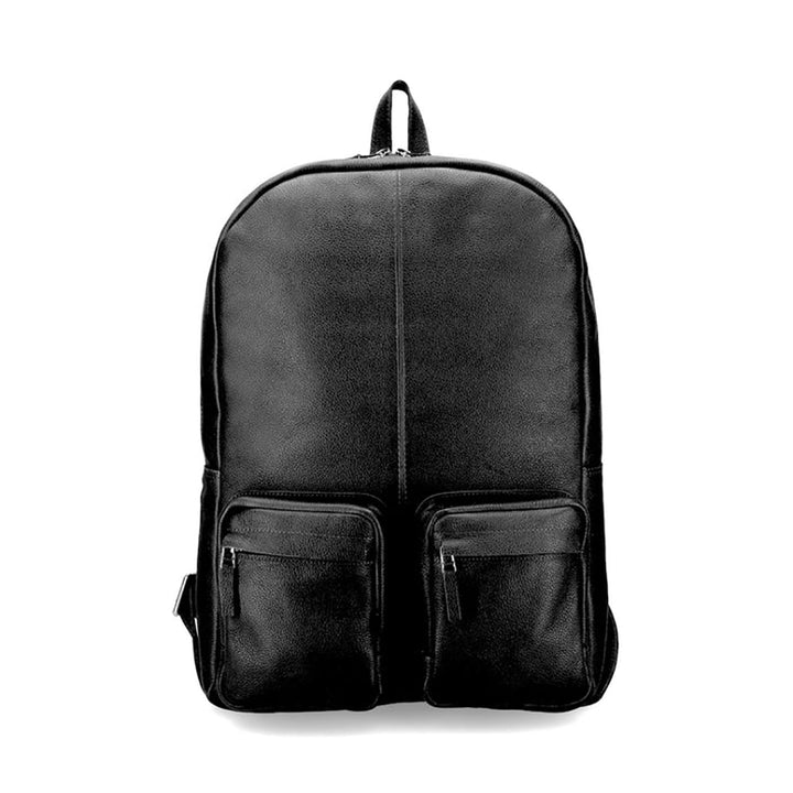 Black Leather Backpack