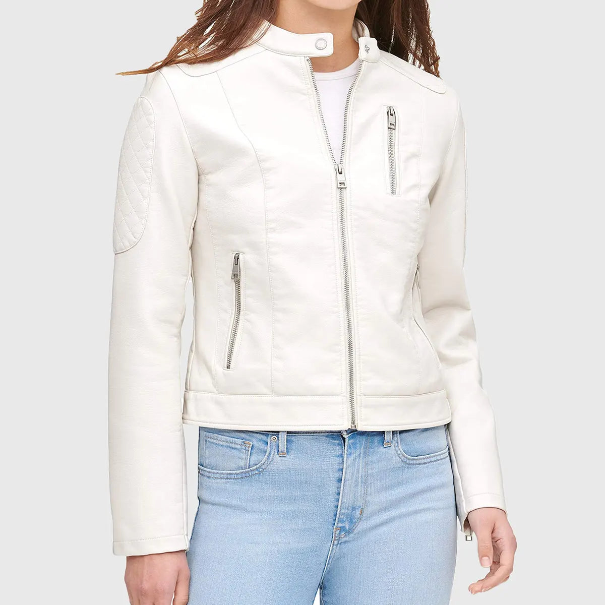 Women’s Classic Black Biker Leather Jacket