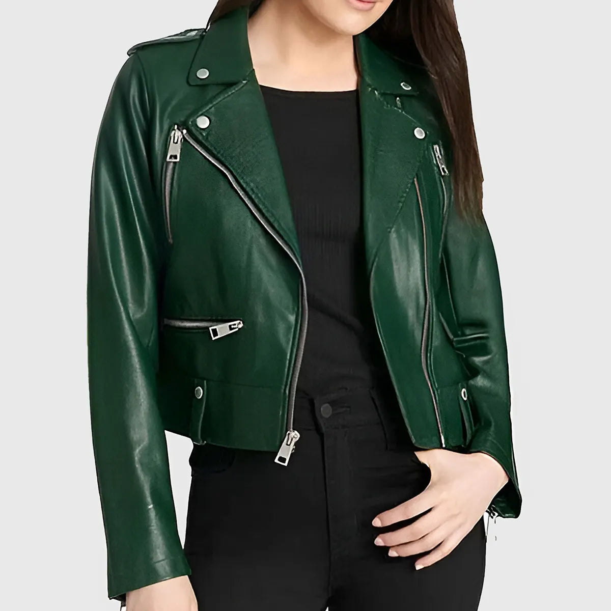 Women’s Fashion Biker Leather Jacket