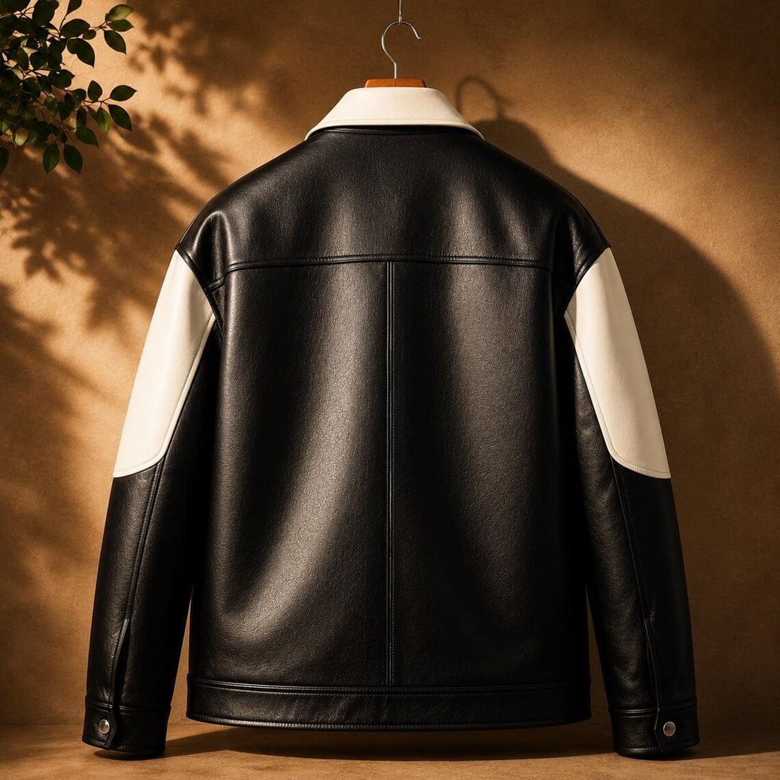 Genuine Cowhide Leather Biker Jacket for Men | Vintage Moto Black Zip Jacket