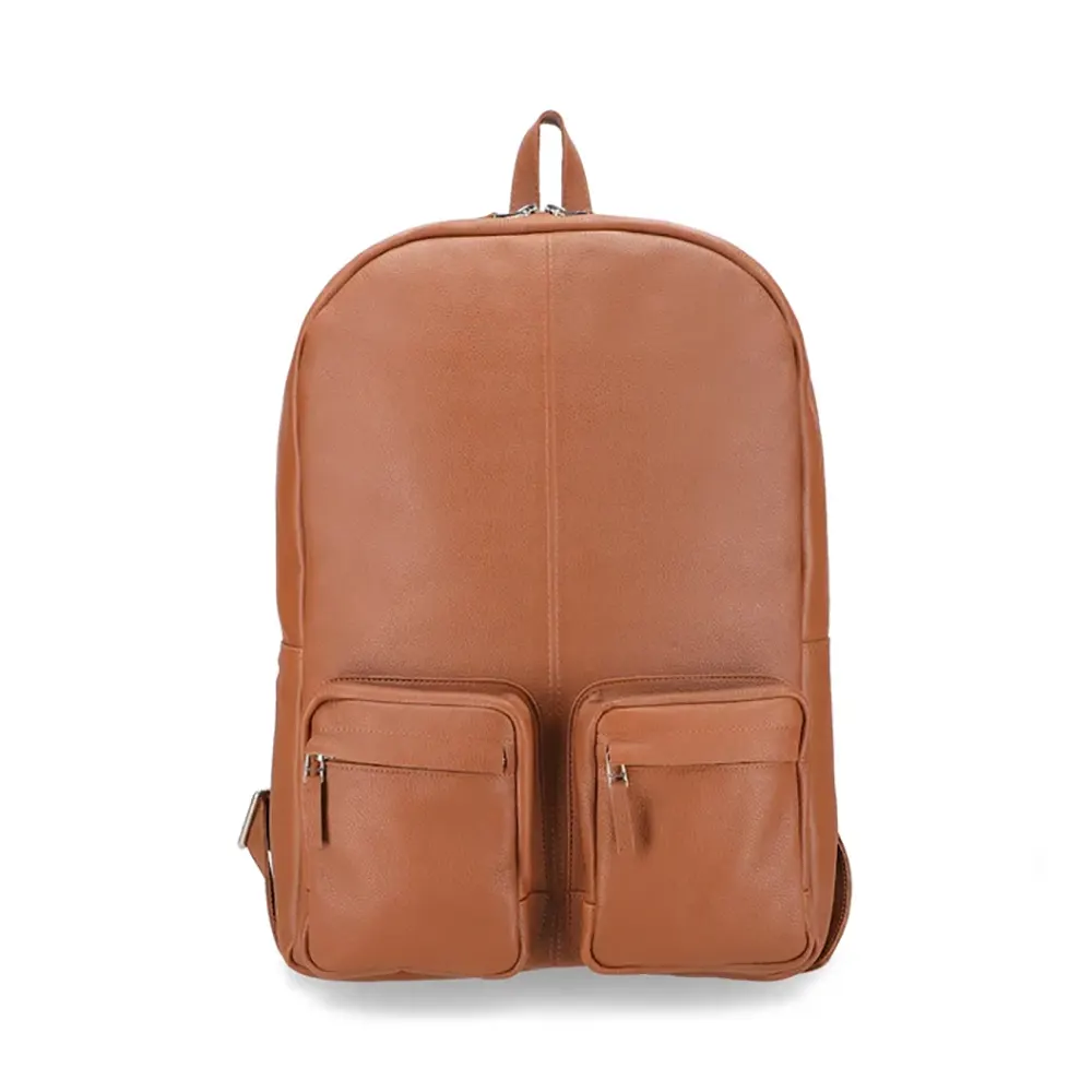 Austin Tan Leather Backpack