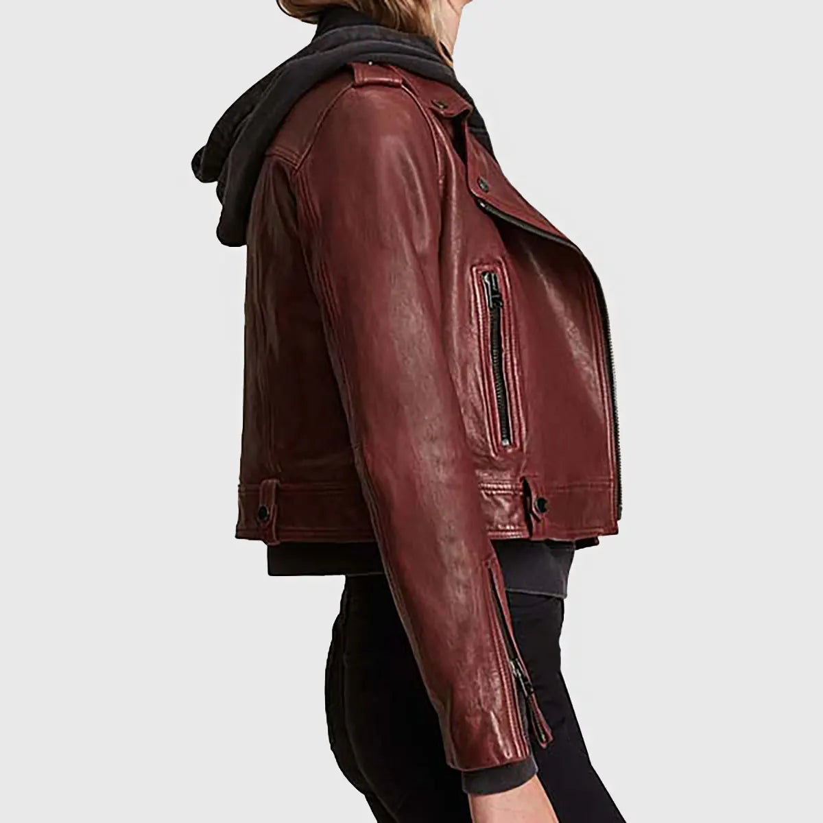 Classic Motorcycle Women’s  Leather Jacket