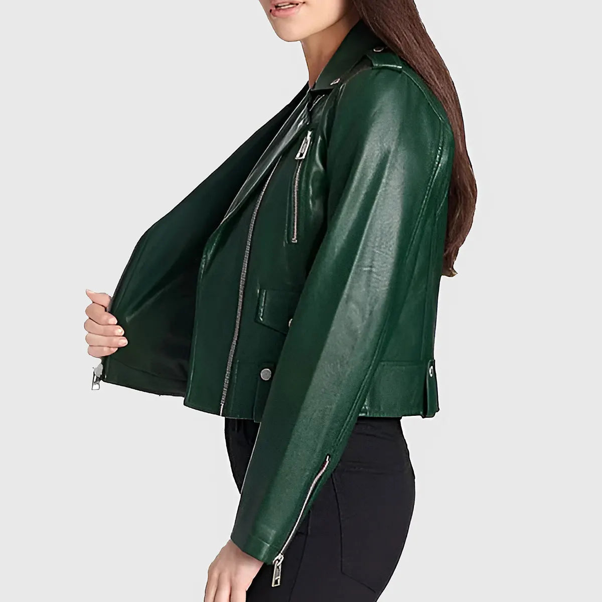 Women’s Fashion Biker Leather Jacket