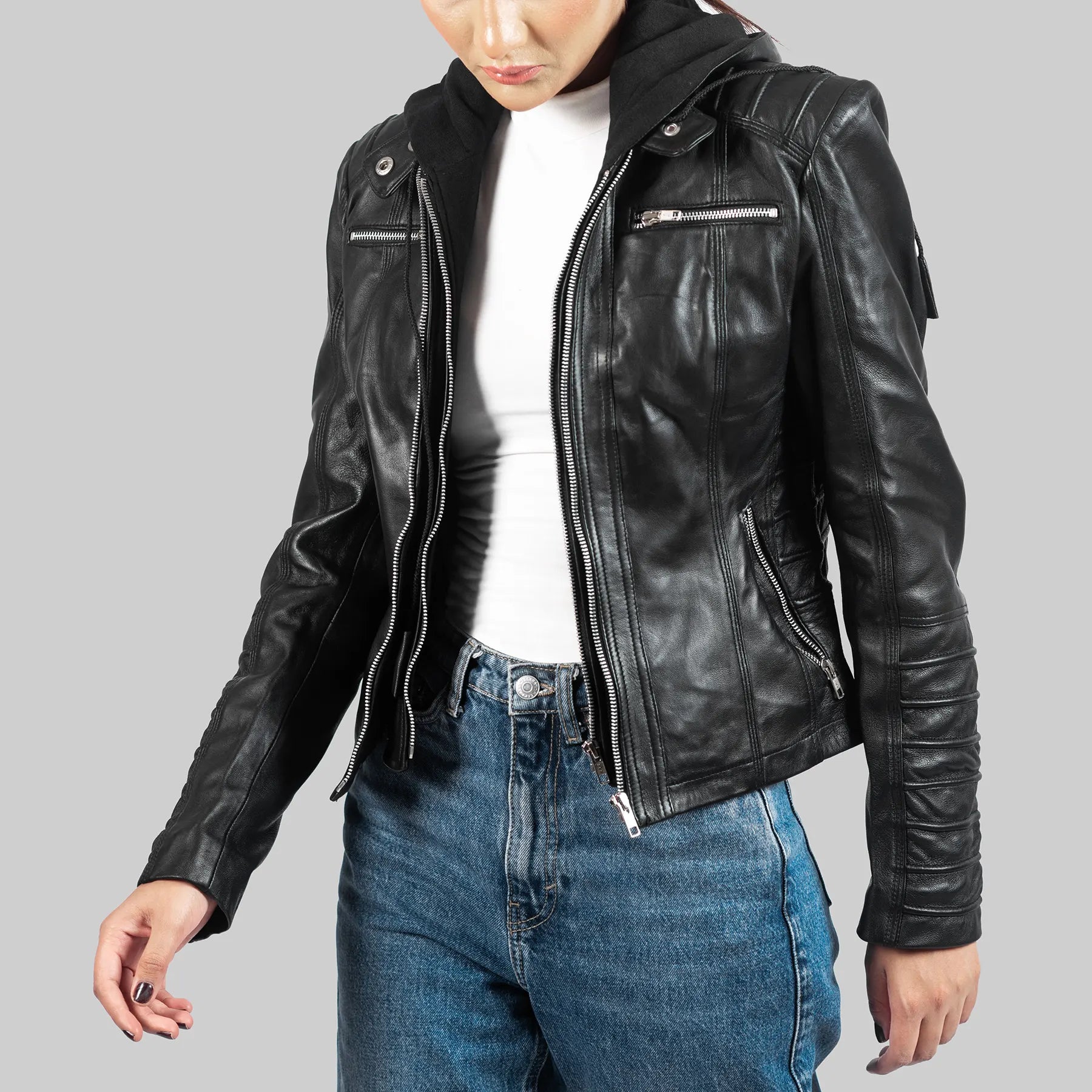 Women’s Custom Biker Leather Jacket