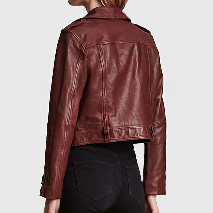 Classic Motorcycle Women’s  Leather Jacket