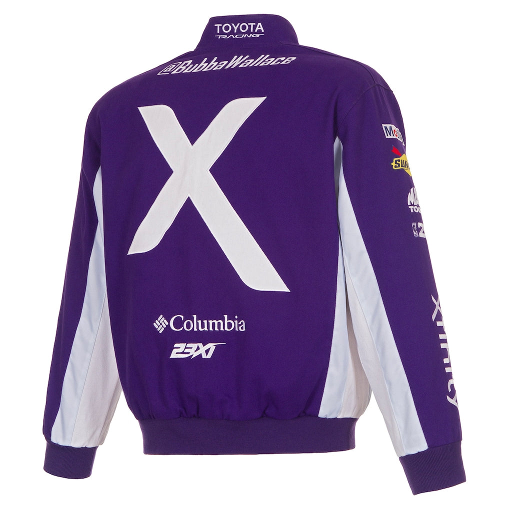 Men's Bubba Wallace Purple 2026 Xfinity Full-Snap Twill Racing Jacket