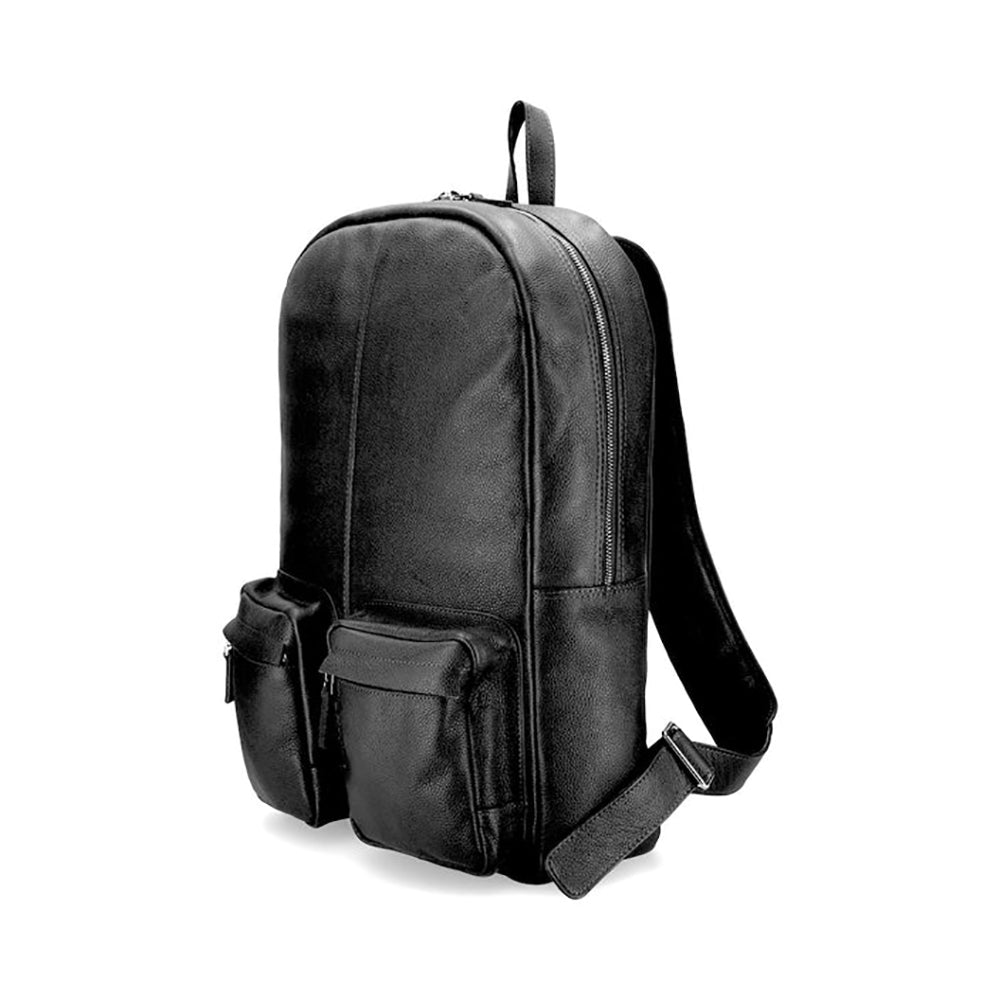 Black Leather Backpack