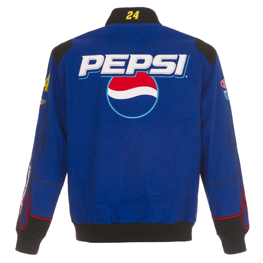 Men's Jeff Gordon Royal Pepsi Full-Snap Twill Uniform Jacket