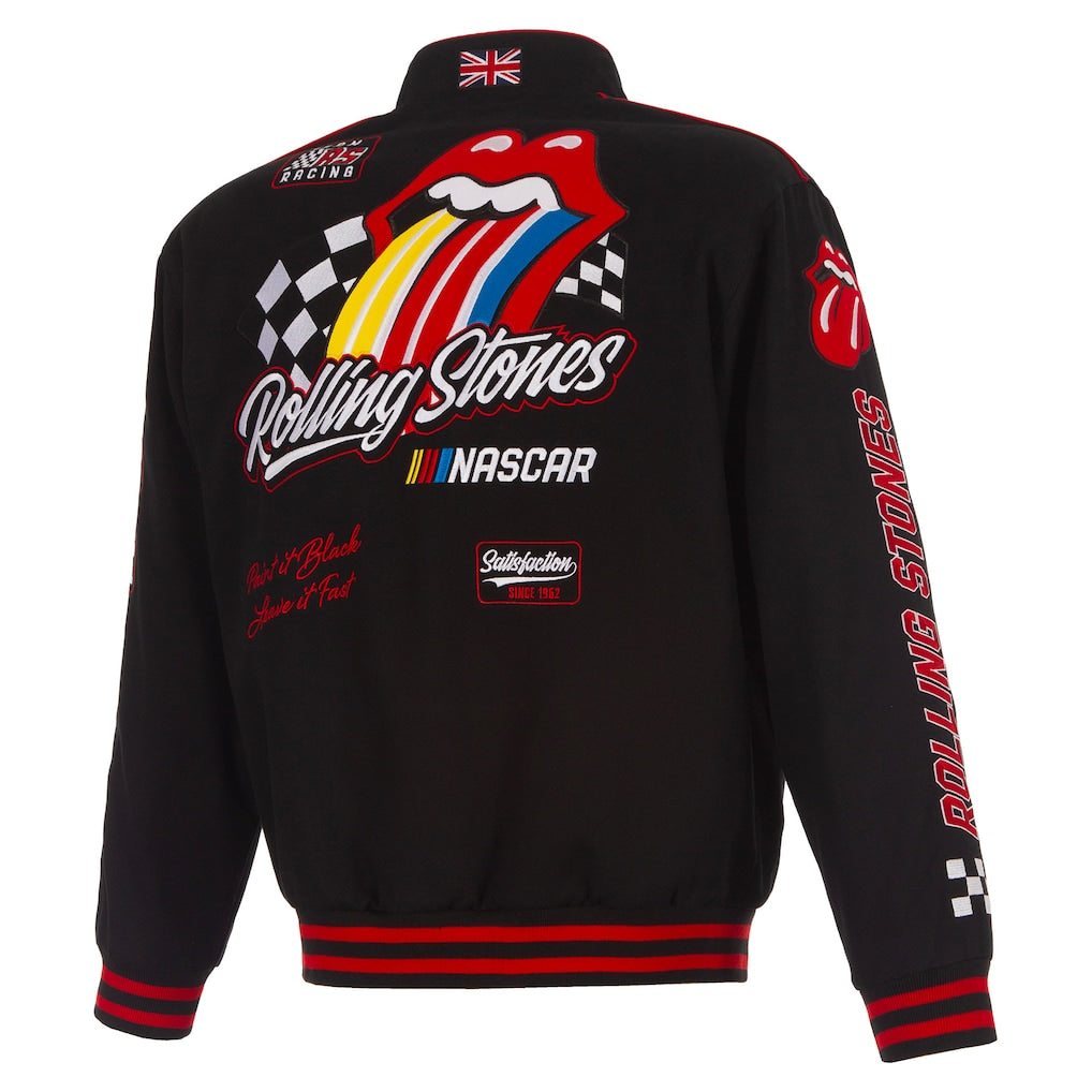 Men's Dale Earnhardt Black Budweiser Full-Snap Twill Jacket