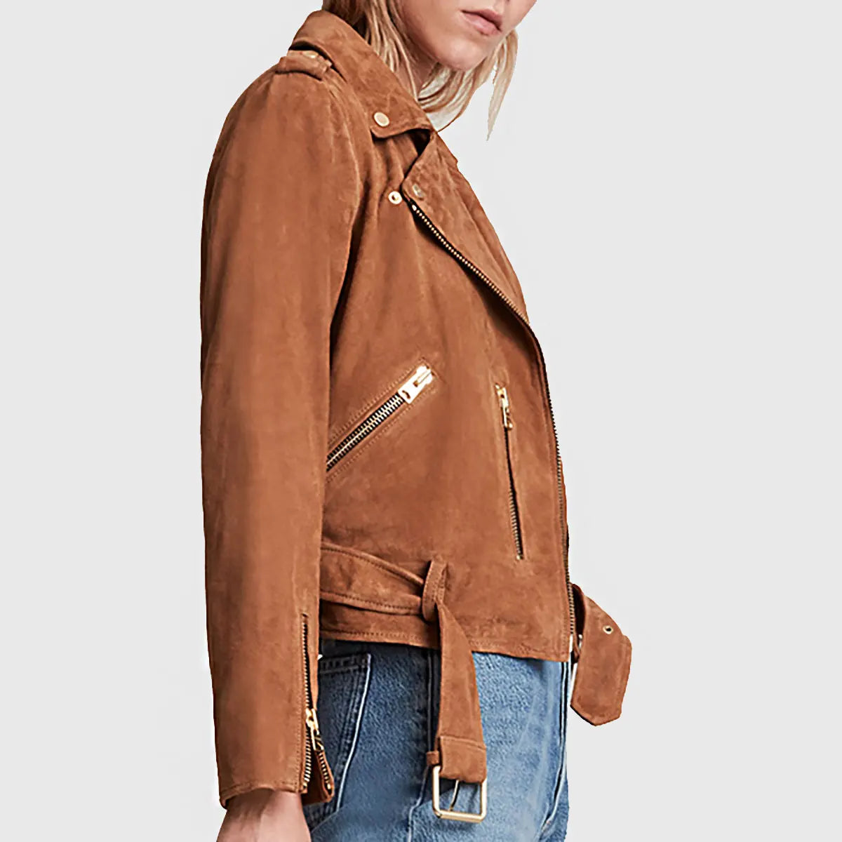 Women’s Genuine Leather Moto Jacket