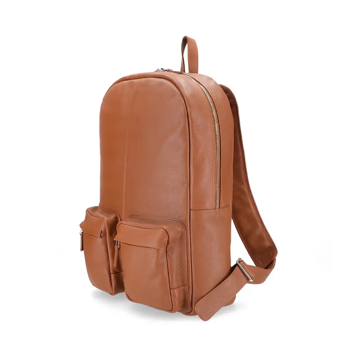 Austin Tan Leather Backpack