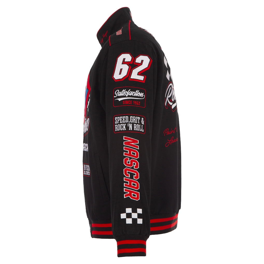 Men's Dale Earnhardt Black Budweiser Full-Snap Twill Jacket