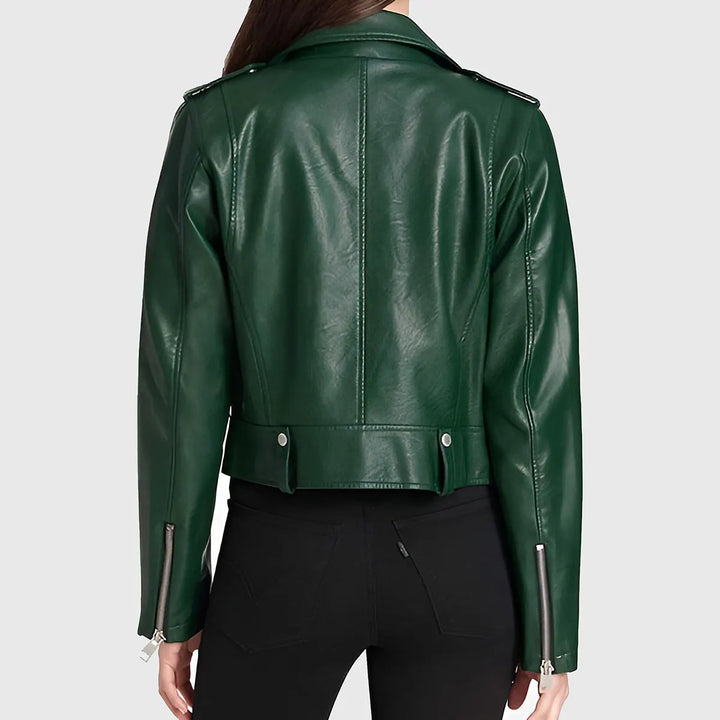 Women’s Fashion Biker Leather Jacket
