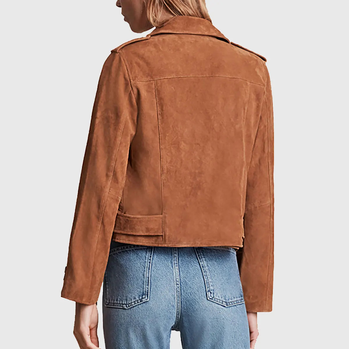 Women’s Genuine Leather Moto Jacket