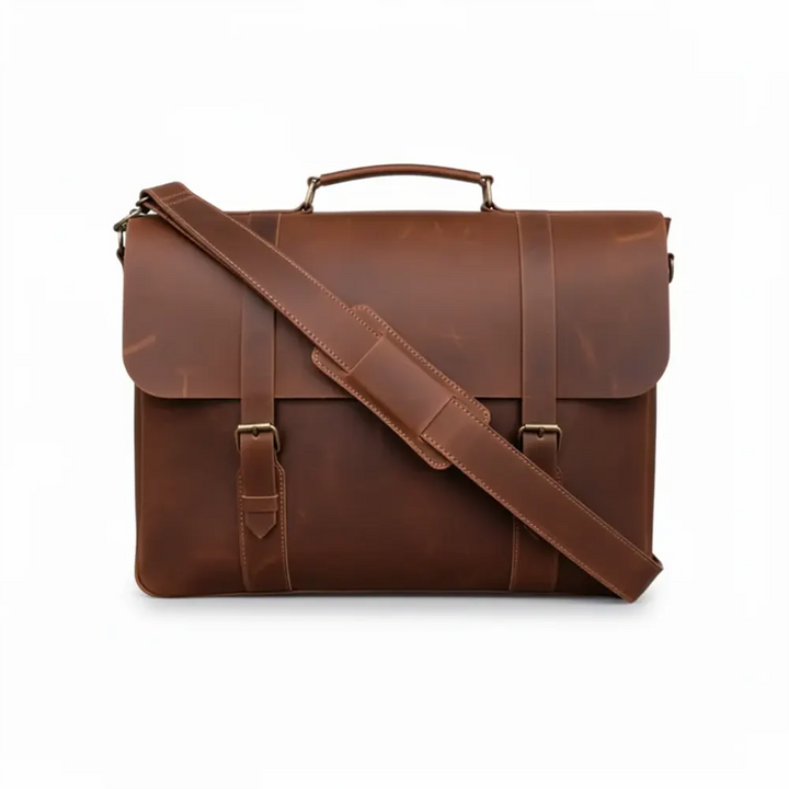Leather Laptop Messenger Bag
