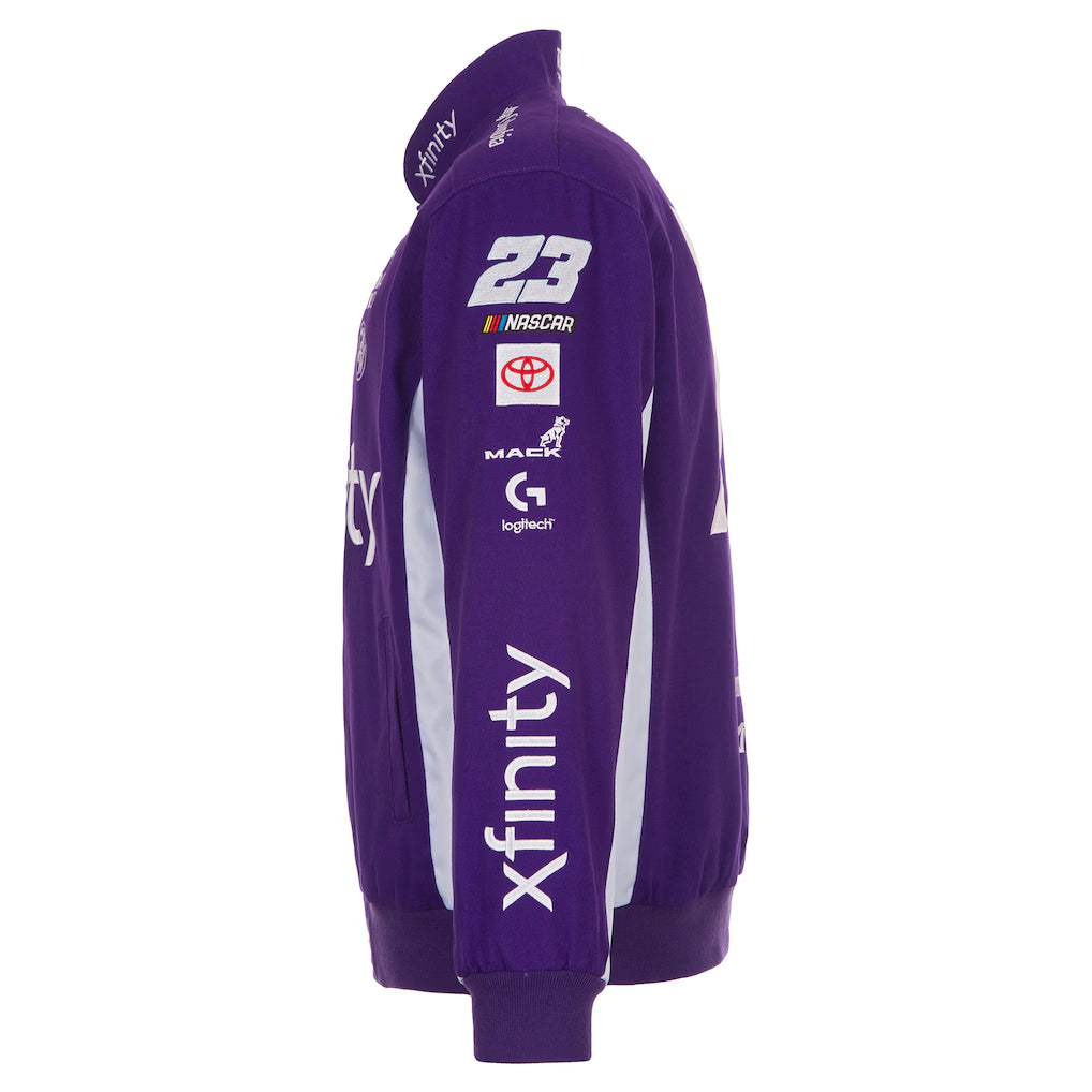 Men's Bubba Wallace Purple 2026 Xfinity Full-Snap Twill Racing Jacket