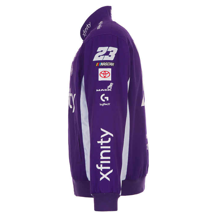 Men's Bubba Wallace Purple 2026 Xfinity Full-Snap Twill Racing Jacket
