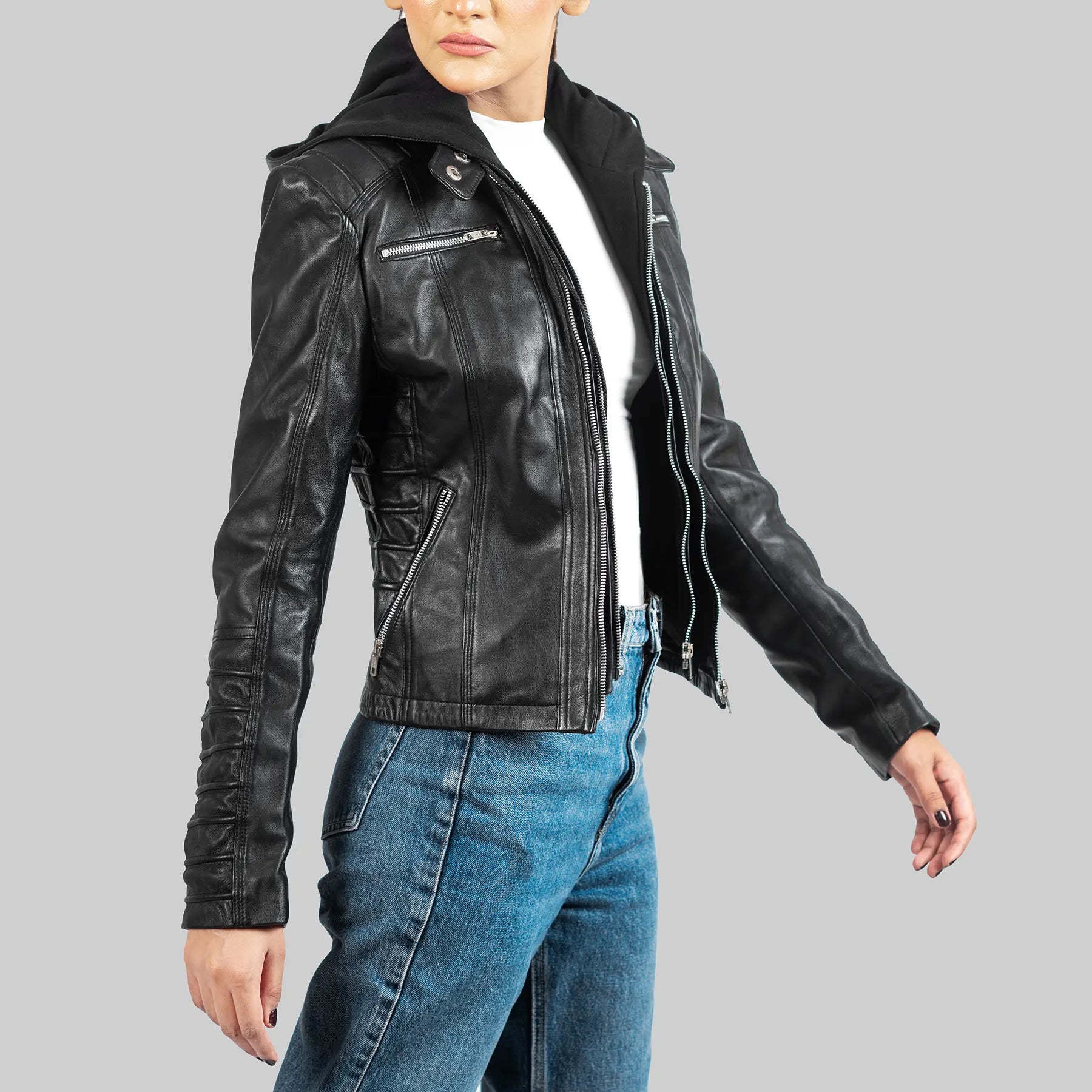 Women’s Custom Biker Leather Jacket