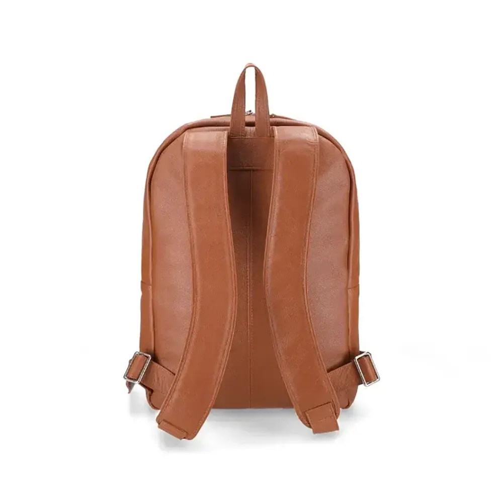 Austin Tan Leather Backpack