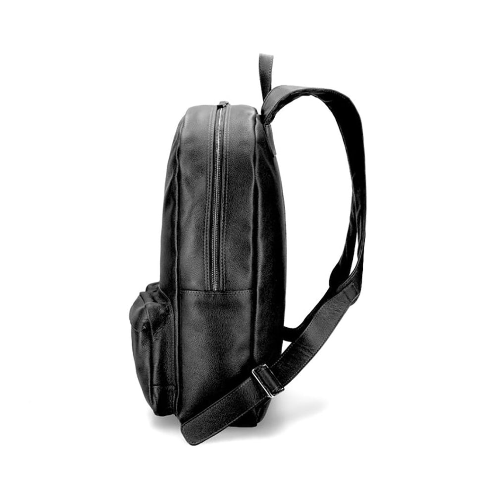 Black Leather Backpack