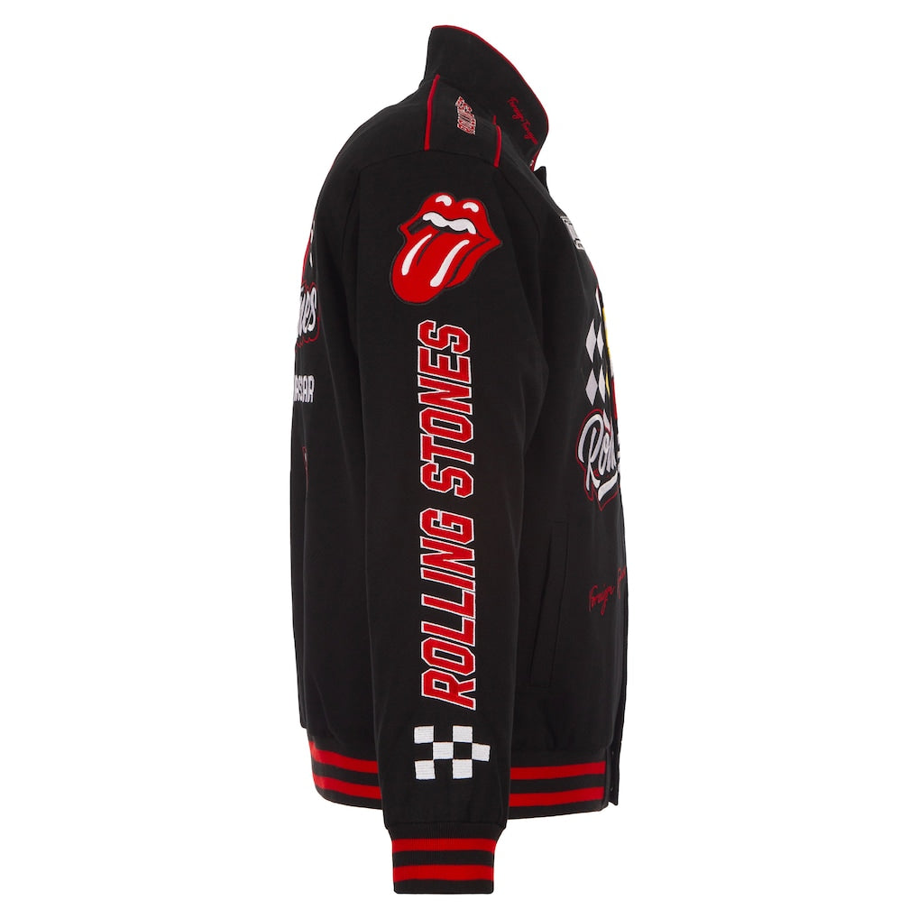 Men's Dale Earnhardt Black Budweiser Full-Snap Twill Jacket