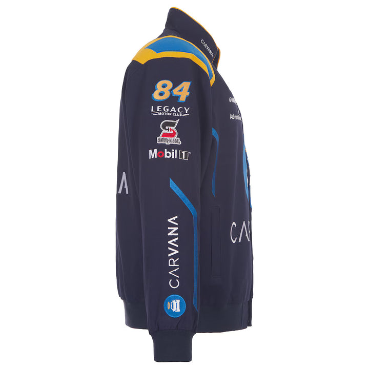 Men's Jimmie Johnson Navy 2026 Carvana Full-Snap Twill Racing Jacket