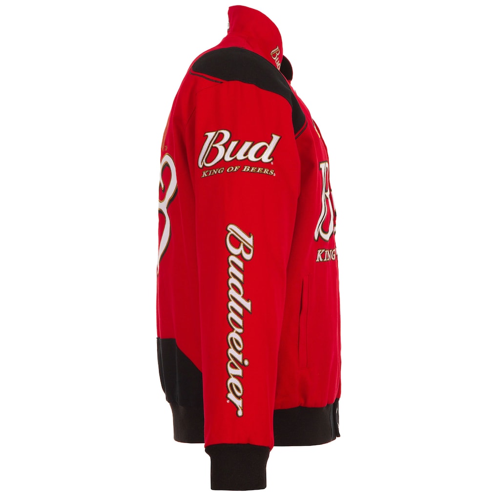 Men's Dale Earnhardt Red Budweiser Full-Snap Twill Jacket