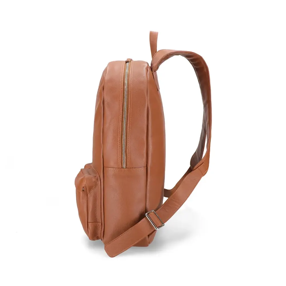Austin Tan Leather Backpack