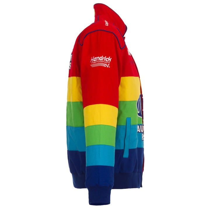 Men's Jeff Gordon Red/Blue Twill Uniform Full-Snap Jacket