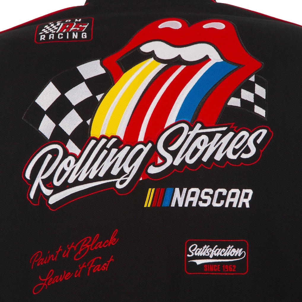 Men's Dale Earnhardt Black Budweiser Full-Snap Twill Jacket
