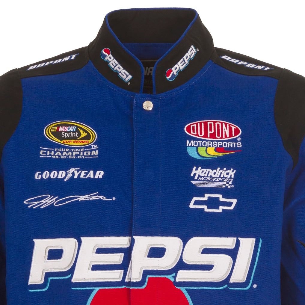 Men's Jeff Gordon Royal Pepsi Full-Snap Twill Uniform Jacket