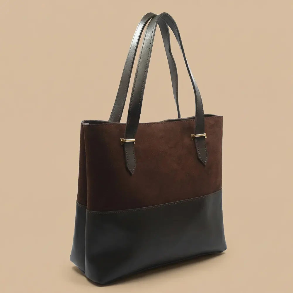 Classic Carry Tote Bag - Dark Brown